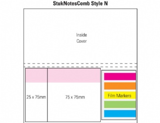Combination N Laminated 4 Colour Cover 1 Col Pad - CPNLAMWHITE4C1P Image