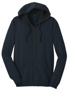 District - Young Mens The Concert Fleece Full-Zip Hoodie - DT800 Image