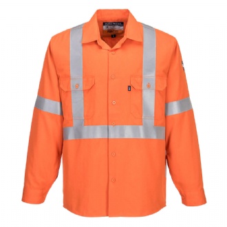 Flame Resistant X-Back Shirt - MF201 Image Orange