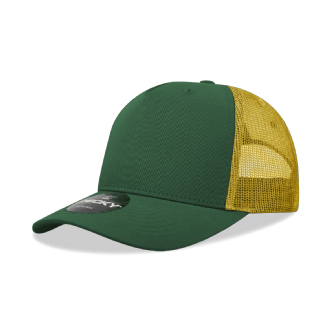 5 Panel Mid Pro Cotton/Poly Blend Trucker - 6030 Image