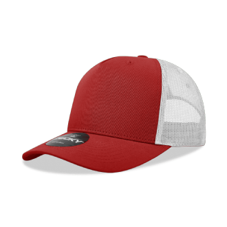 5 Panel Mid Pro Cotton/Poly Blend Trucker - 6030 Image
